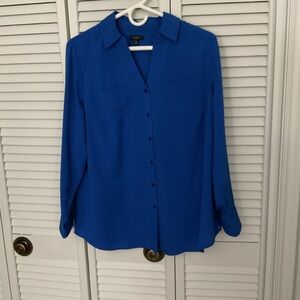 Talbots Royal Blue Button-Down Shirt